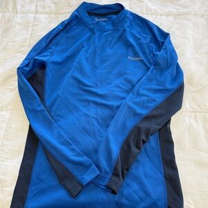 Simms Men's Blue Swim Shirt